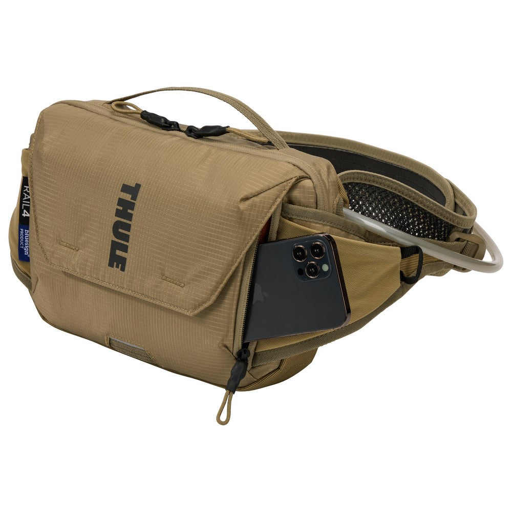 , Thule Rail riñonera de hidratación caqui desteñido de 4L, THULE, BIKEHOUSE, MORRALES HIDRATACIÓN