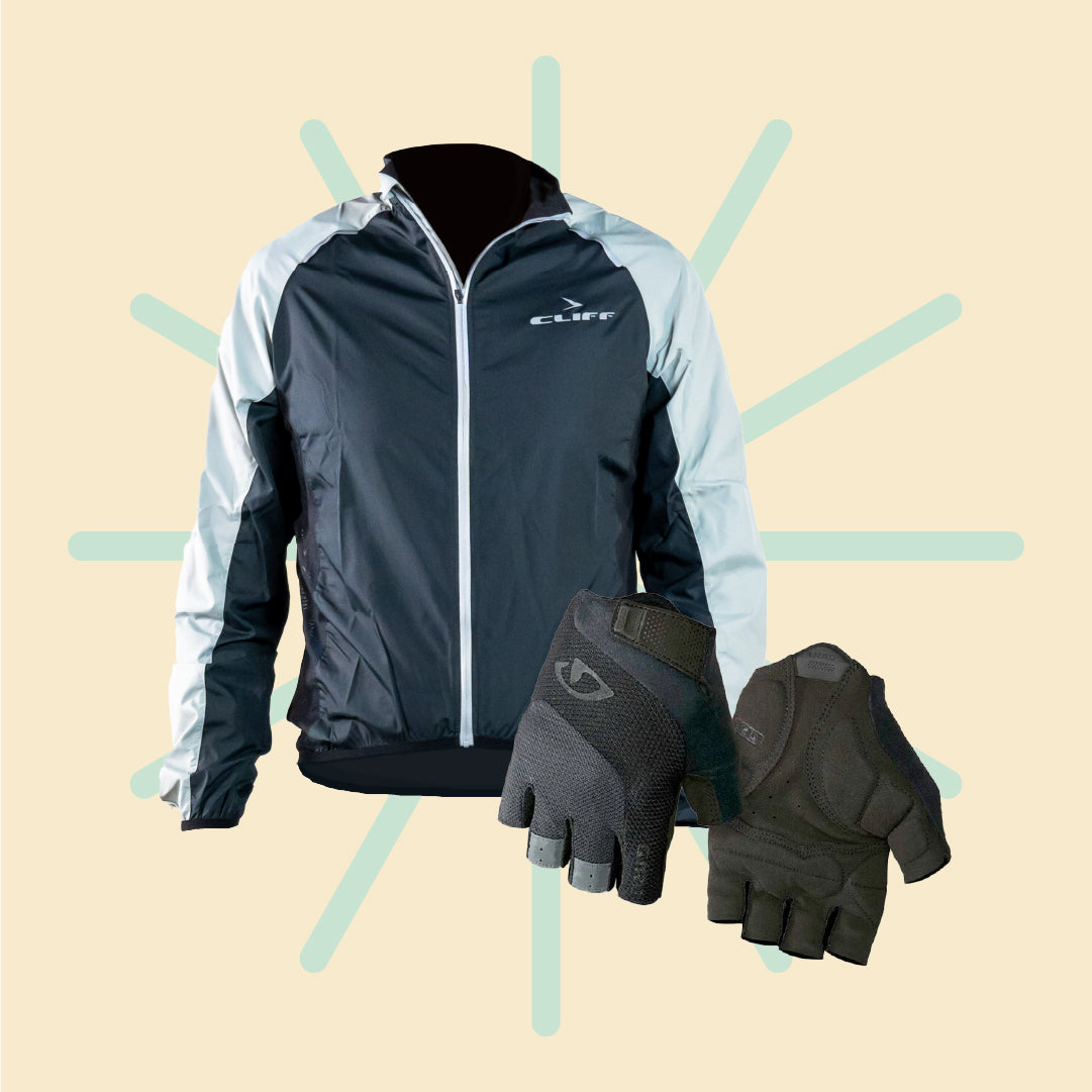 , KIT VESTUARIO CHAQUETA CLIFF + GUANTES GIRO, BIKEHOUSE, BIKEHOUSE, 